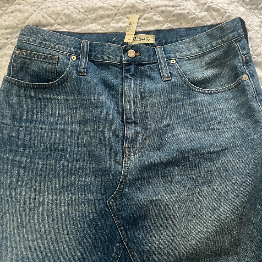 Madewell denim skirt